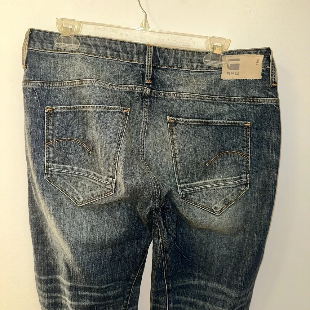 G‎ Star Raw Jeans Rider Stretch Denim size 27 Medium aged 3301